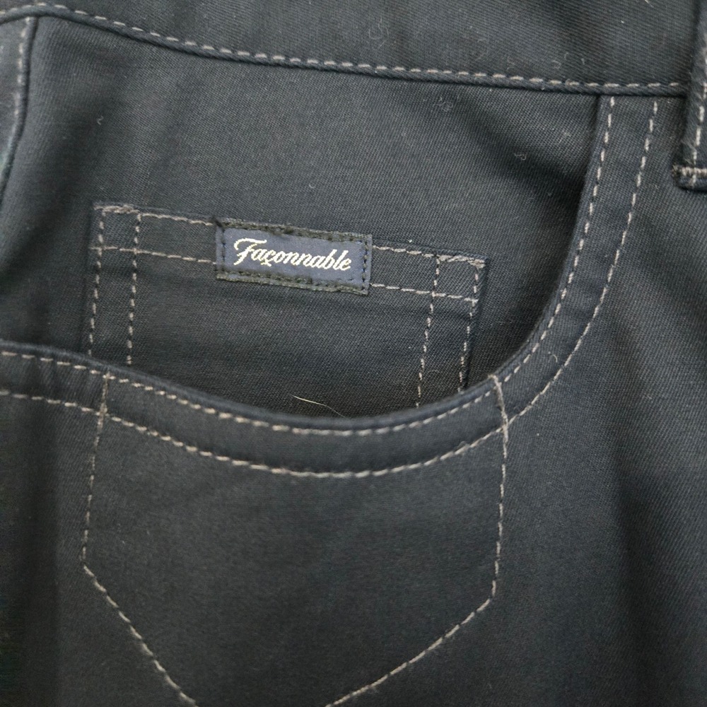 Faconnable Womens Size 6 Dark Wash Bootcut Jeans Pants Cotton Spandex - Picture 3 of 6